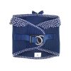 American River Choke Free Dog Harness Polka Dot Collection - Navy Polka Dot