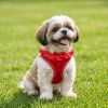 American River Choke Free Dog Harness Polka Dot Collection - Red