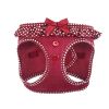 American River Choke Free Dog Harness Polka Dot Collection - Wine Polka Dot