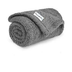 Pet Blanket Fluffy Warm Bed Blanket Soft Fleece Plush Sleeping Blanket Travel Dog Cat Throw Blanket (Color: Gray, size: Xl)