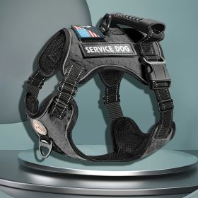 Pet Harness And Leash Set For Dog & Cat; Adjustable No Pull Service Dog Vest Harness For Walking (Color: Purple, size: Xl)