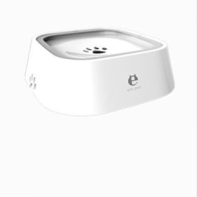 Dog Floating Water Bowl (Color: White)