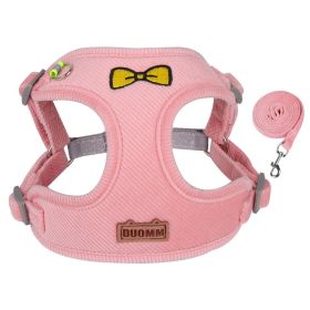 Dog Harnesses and Leash Set; Reflective (Specification (L * W): XL, Colour: Powder)