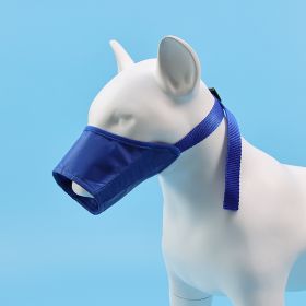 Dog Mouth Cover Adjustable Anti Bite; Anti Bark; Anti Accidental Eating (Specifications: 3 # mouth circumference 16cm, Colour: Blue)