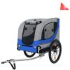 Large Folding Bike Trailer for Dogs – 120LB Capacity All-Terrain Pet Carrier, Durable Steel Frame for Cycling, Jogging, Camping & Outdoor Adventures