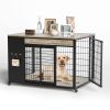 42-Inch Double Wide Wooden Dog Crate