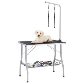 Dog Grooming Table Black and Silver (SKU: 171068)