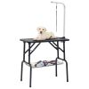 Dog Grooming Table Black and Silver