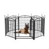 Dog Playpen Indoor 32 inch 8 Panels Metal Dog Pen Pet Dog Fence Outdoor Exercise Pen with Doors, Heavy Duty Dog Fence Puppy Pen for Large Medium Small