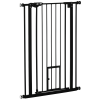 41" Easy Open Indoor Dog Gates for Doorways, House, Stair - Black