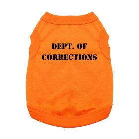 Dept. Of Corrections Dog Shirt (size: X-Small)