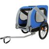 Large Folding Bike Trailer for Dogs – 120LB Capacity All-Terrain Pet Carrier, Durable Steel Frame for Cycling, Jogging, Camping & Outdoor Adventures,