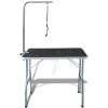Dog Grooming Table Black Engineered wood with rubber surface Medium