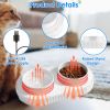 Heated Water Bowl For Dogs And Cats Ceramic Heated Pet Water Bowl Food Warmer USB Powered Thermal Pet Bowl Provide Fresh Non Freezing Drinkable Water