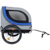 Large Folding Bike Trailer for Dogs – 120LB Capacity All-Terrain Pet Carrier, Durable Steel Frame for Cycling, Jogging, Camping & Outdoor Adventures