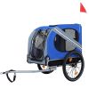 Large Folding Bike Trailer for Dogs – 120LB Capacity All-Terrain Pet Carrier, Durable Steel Frame for Cycling, Jogging, Camping & Outdoor Adventures,