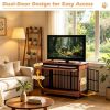38" Wooden Indoor Dog Crate; Furniture Style