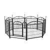 Dog Playpen Indoor 24 inch 8 Panels Metal Dog Pen Pet Dog Fence Outdoor Exercise Pen with Doors, Heavy Duty Dog Fence Puppy Pen for Large Medium Small