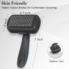 Self Cleaning Slicker Brush - Deshedding Grooming Tool for Dogs & Cats