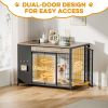 42-Inch Double Wide Wooden Dog Crate