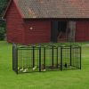 Dog Playpen Indoor 32 inch 8 Panels Metal Dog Pen Pet Dog Fence Outdoor Exercise Pen with Doors, Heavy Duty Dog Fence Puppy Pen for Large Medium Small