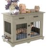 44.48" Large Furniture Style Dog Crate