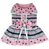 Dots & Stripes Harness Dress - Pink & Teal