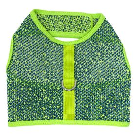Active Mesh Dog Harness with Leash - Neon Green & Blue (size: X-Large)