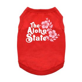 The Aloha State Dog Shirt - Red (size: X-Small)