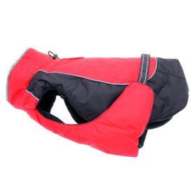 Alpine All-Weather Dog Coat - Red and Black (size: 5X-Large)