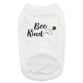 Bee Kind Dog Shirt - White (size: X-Small)