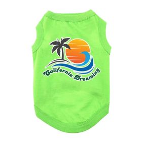 California Dreaming Dog Shirt - Green Flash (size: X-Small)