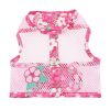 Cool Mesh Dog Harness with Leash - Hawaiian Hibiscus Pink