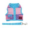 Cool Mesh Dog Harness Under the Sea Collection - Pink and Blue Flip Flops