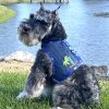 Cool Mesh Dog Harness with Leash - Ocean Blue and Palms