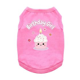 Birthday Girl Dog Shirt - Pink (size: X-Small)