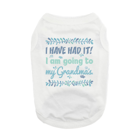 Going To Grandma's Dog Shirt - White (size: X-Small)
