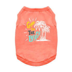 Gone To The Beach Dog Shirt - Coral (size: X-Small)