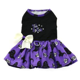 Halloween Dog Harness Dress - Too Cute to Spook (size: X-Large)
