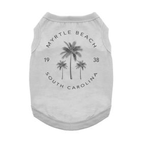 Myrtle Beach, SC Dog Shirt - Gray (size: X-Small)