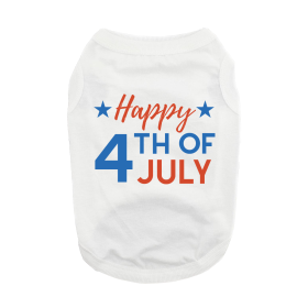 Happy 4th of July Dog Shirt (size: X-Small)