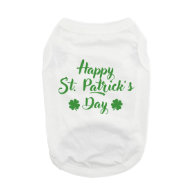 Happy St. Patrick's Day Dog Shirt (size: X-Small)