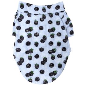 Hawaiian Camp Shirt - Blackberries (size: XX-Small)