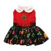 Holiday Dog Harness Dress - Gingerbread