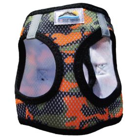 American River Choke Free Dog Harness Camouflage Collection - Orange Camo (size: medium)