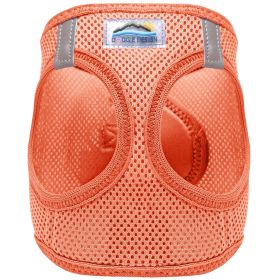 American River Solid Ultra Choke Free Dog Harness - Coral (size: medium)
