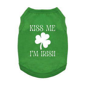 Kiss Me I'm Irish Dog Shirt (size: X-Small)