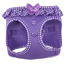 American River Choke Free Dog Harness Polka Dot Collection - Paisley Purple Polka Dot (size: small)