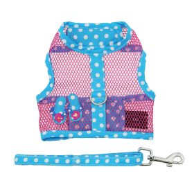 Cool Mesh Dog Harness Under the Sea Collection - Pink and Blue Flip Flops (size: small)