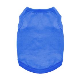 Cotton Dog Tank - Nautical Blue (size: small)